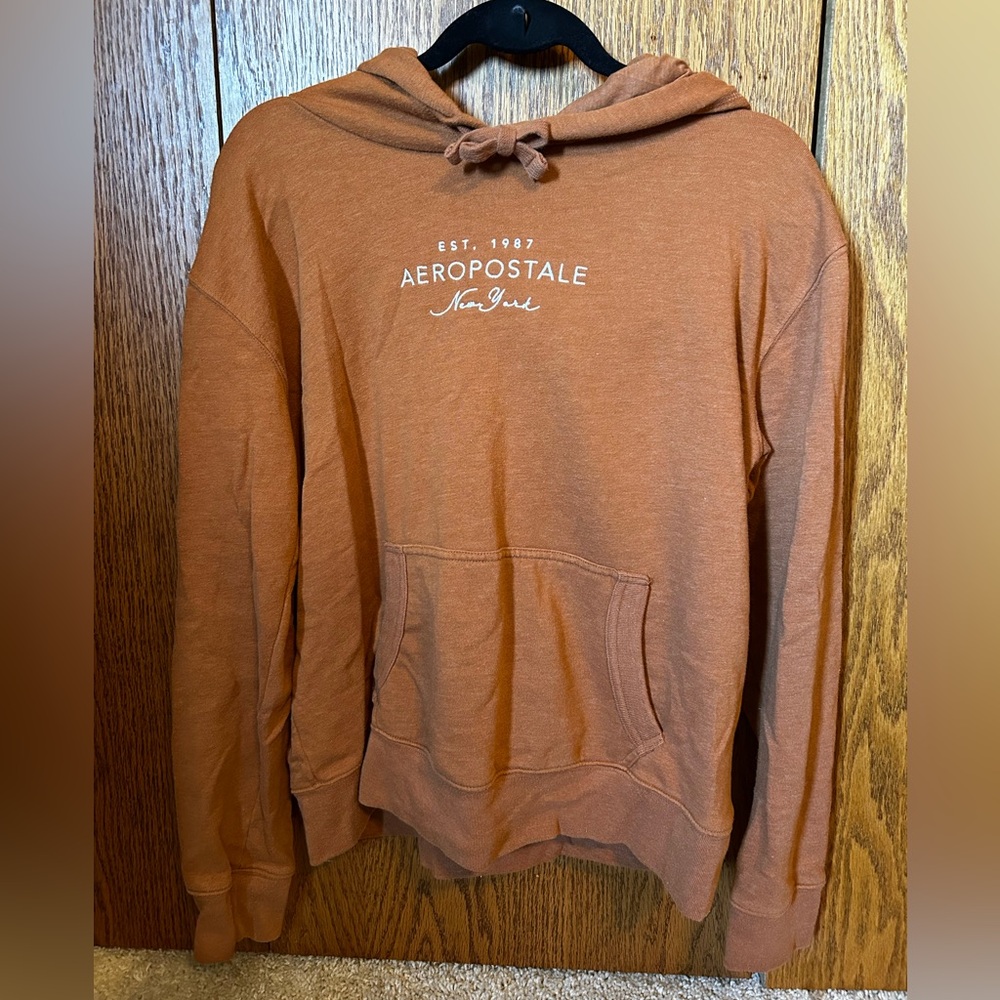 Orange Aeropostale hoodie size large.